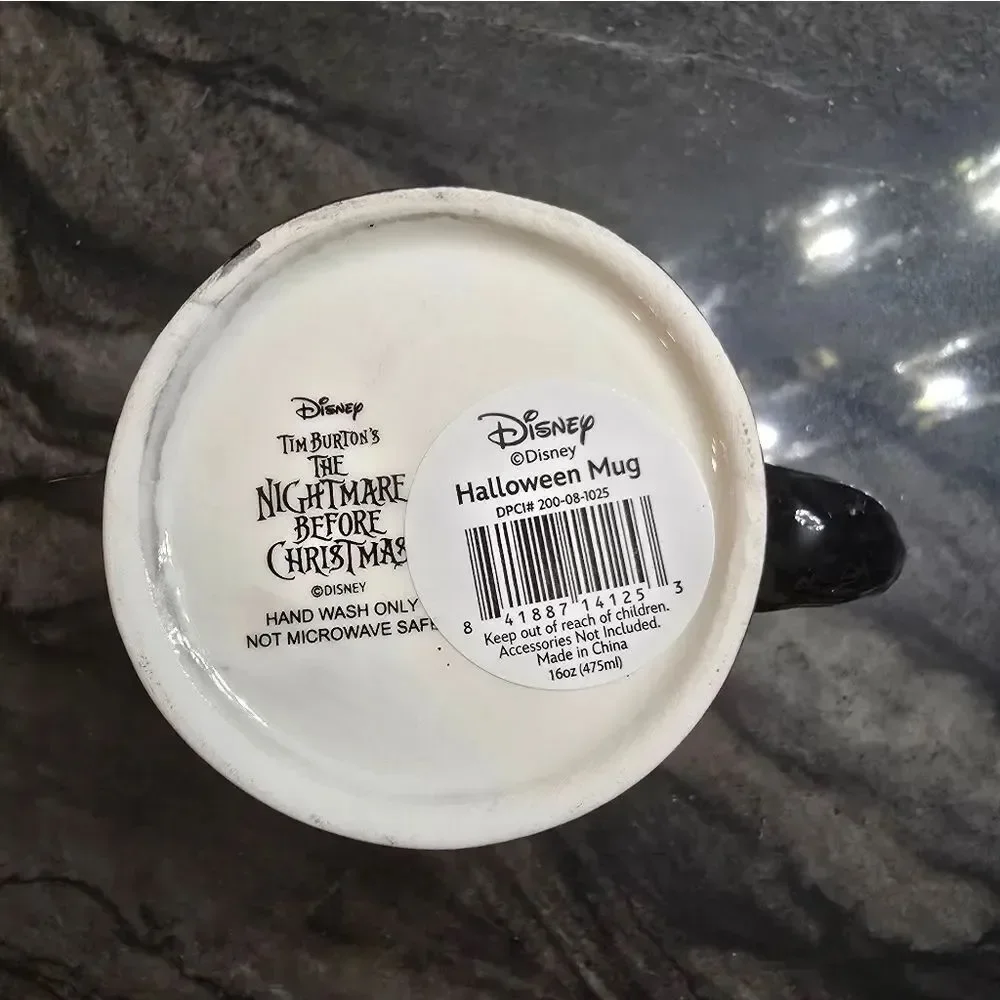 Disney Nightmare Before Christmas Jack Skellington Ceramic Mug 3D Sculpted 16oz